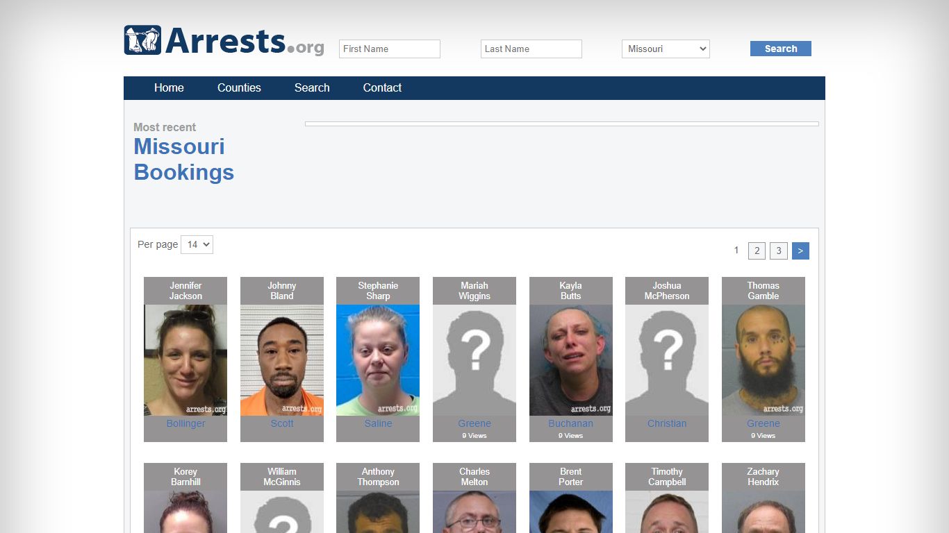 Missouri Arrests and Inmate Search